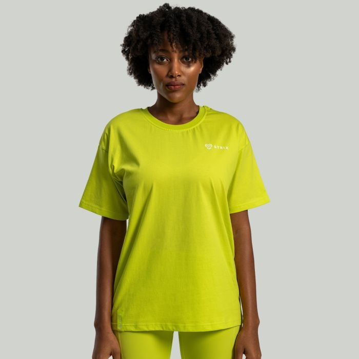Tricou pentru femei Lunar Oversized Chartreuse - STRIX