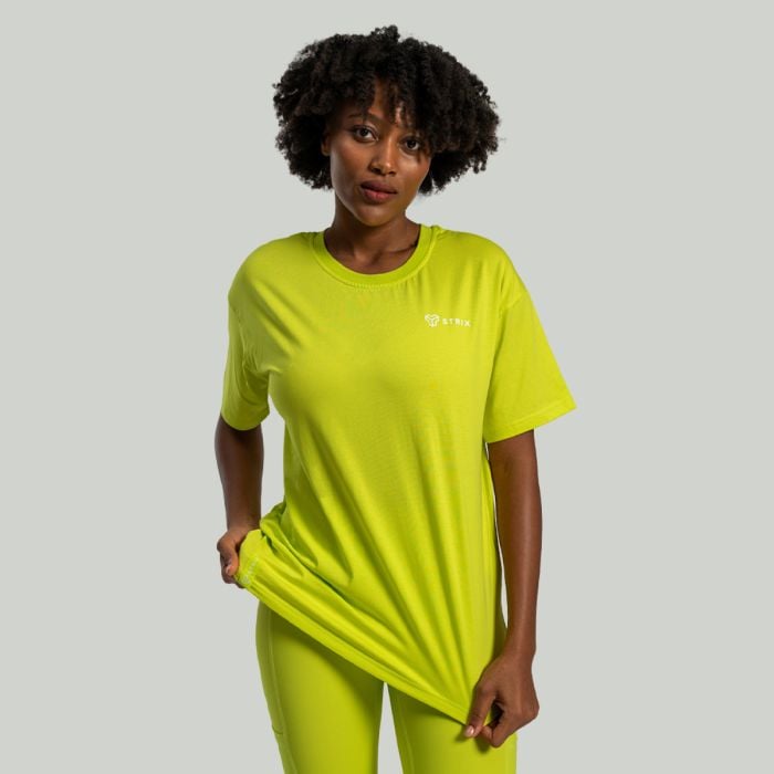 Tricou pentru femei Lunar Oversized Chartreuse - STRIX S