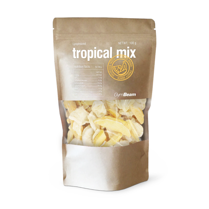 Amestec de fructe tropicale liofilizate - GymBeam 100 g