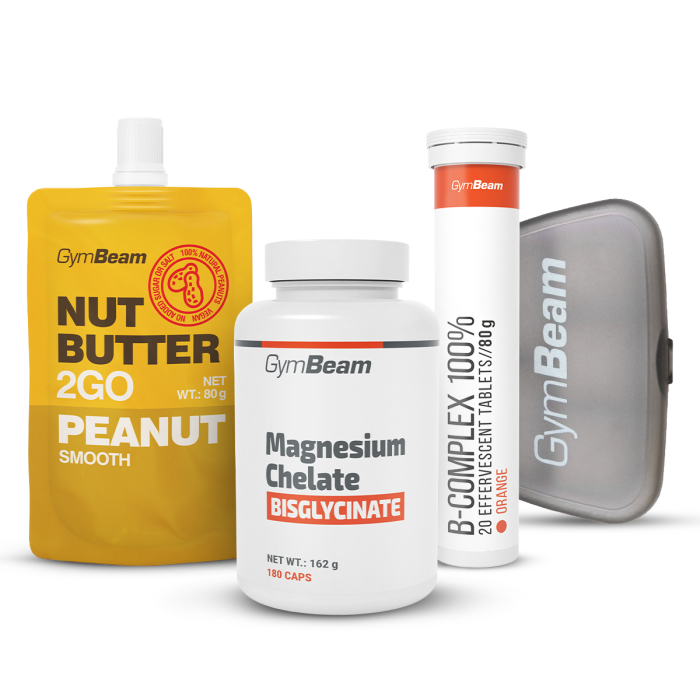 Magneziu chelat (bisglicinat) - GymBeam + cadouri 90 caps.