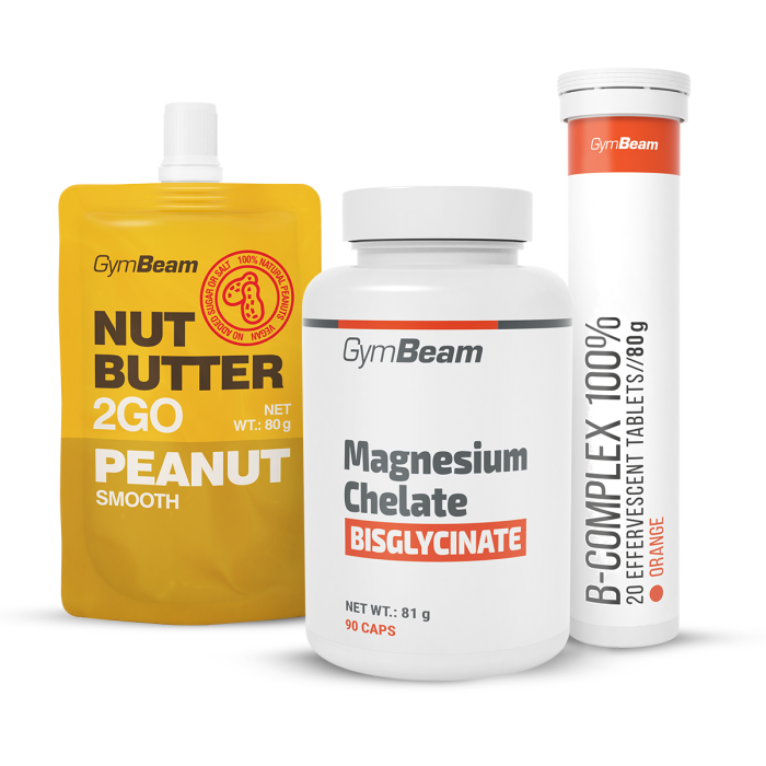 Magneziu chelat (bisglicinat) - GymBeam + cadouri 90 caps.