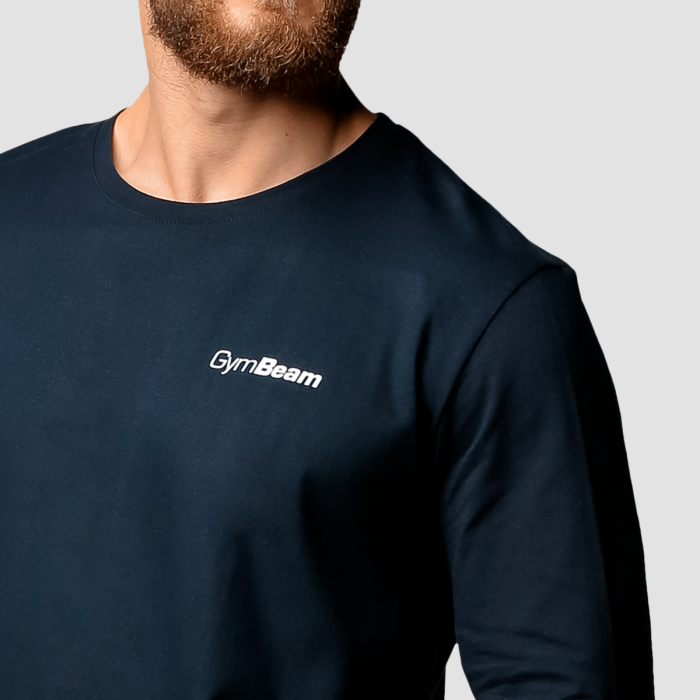 Tricou cu mânecă lungă Basic Navy - GymBeam L