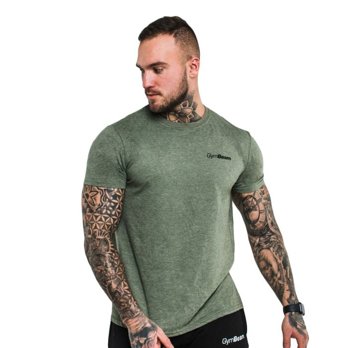 Tricou Basic Heather Military - GymBeam M