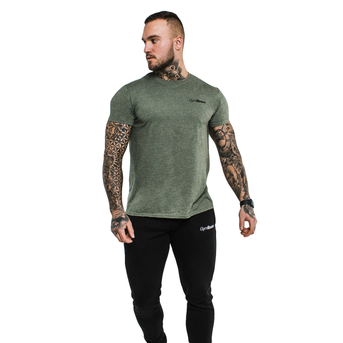 Tricou Basic Heather Military - GymBeam M