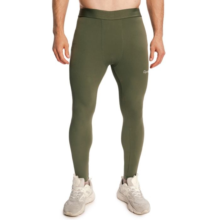 Colanți pentru bărbați Combat Olive Grey - GymBeam XXL