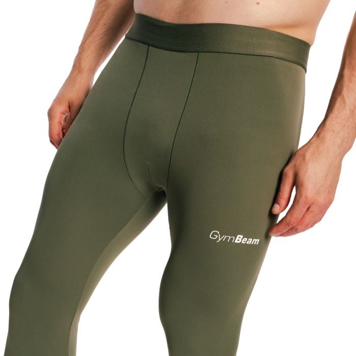 Colanți pentru bărbați Combat Olive Grey - GymBeam XXL