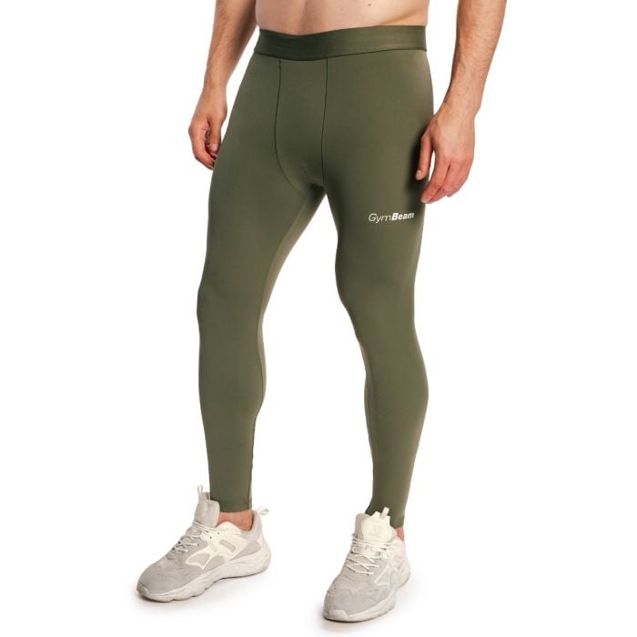 Colanți pentru bărbați Combat Olive Grey - GymBeam XXL