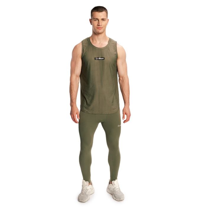 Colanți pentru bărbați Combat Olive Grey - GymBeam XXL