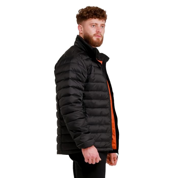 Geacă pentru bărbați Puffer Black/Orange - GymBeam L