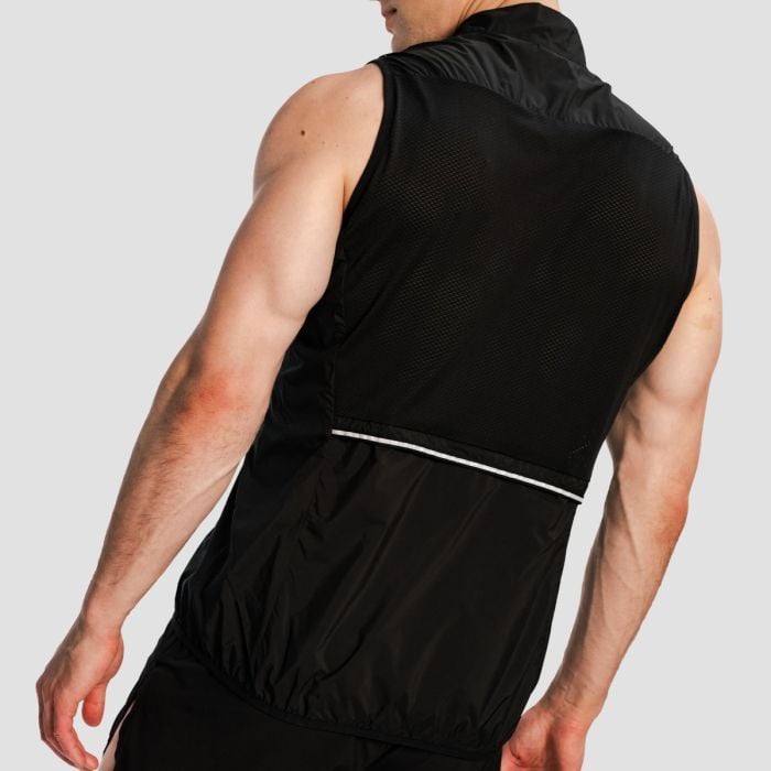 Vestă de alergare pentru bărbați Pulse X Black - GymBeam L