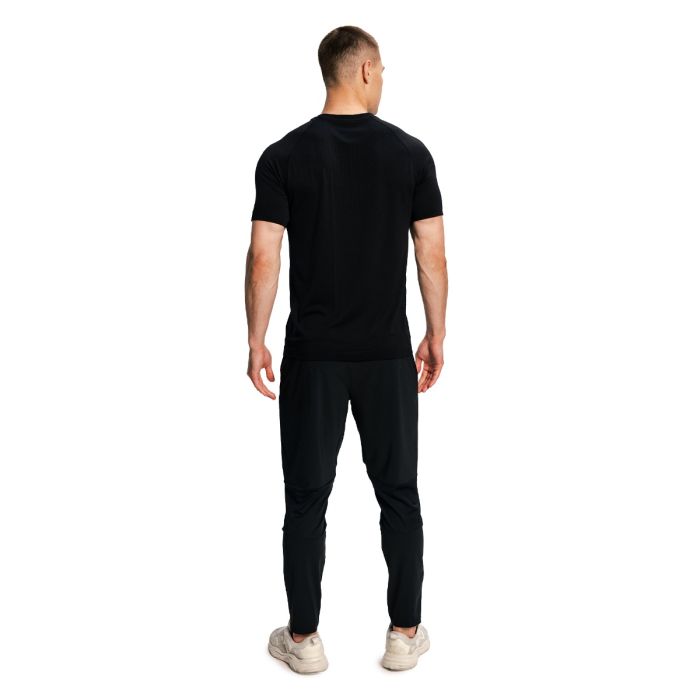 Tricou de alergare pentru bărbați Pulse X Black - GymBeam XXL