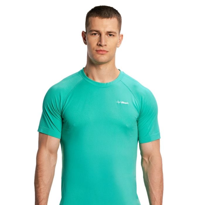 Tricou de alergare pentru bărbați Pulse X Green - GymBeam M