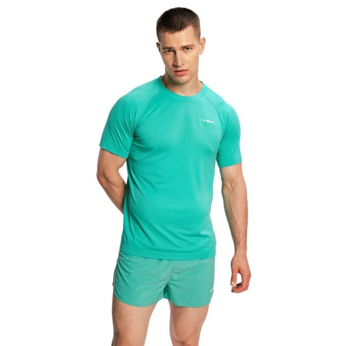 Tricou de alergare pentru bărbați Pulse X Green - GymBeam M