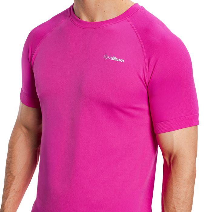 Tricou de alergare pentru bărbați Pulse X Purple - GymBeam XL