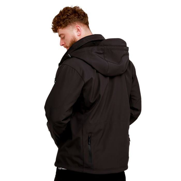 Geacă pentru bărbați Softshell Black - GymBeam XXL