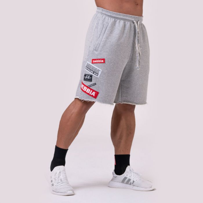 Pantaloni scurți pentru bărbați Logo Tapping Grey - NEBBIA