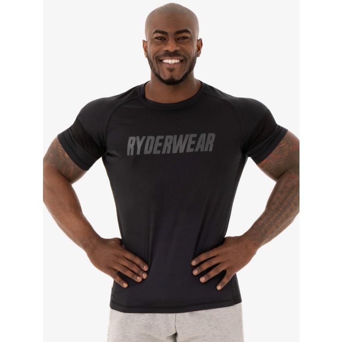 Tricou pentru bărbați Flex Mesh Black - Ryderwear