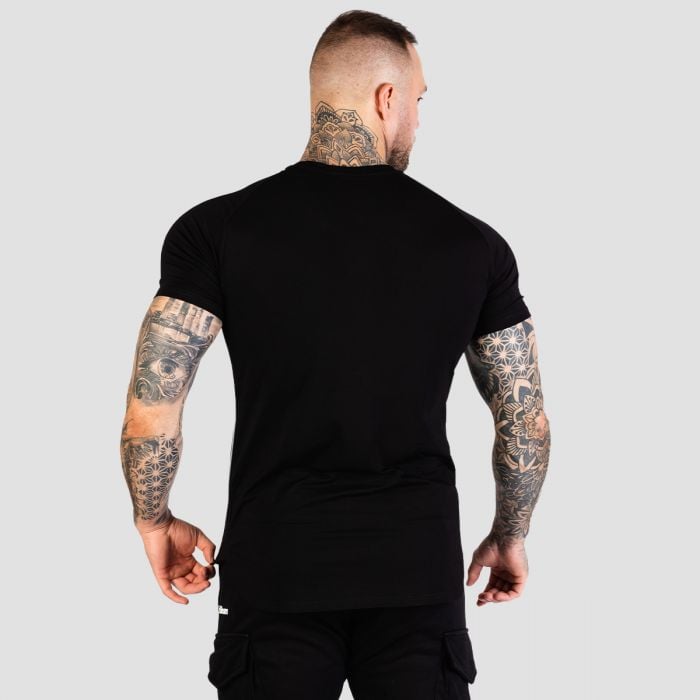 Tricou Fitted TRN Black - GymBeam S