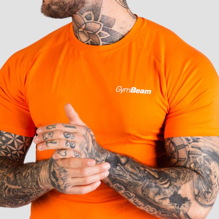 Tricou Fitted TRN Orange - GymBeam XXL