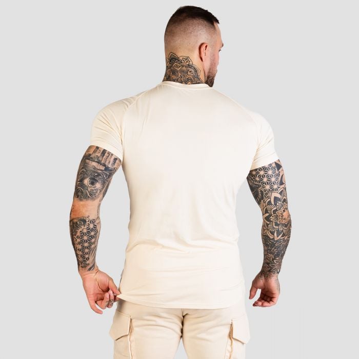 Tricou Fitted TRN Sand - GymBeam XXXL