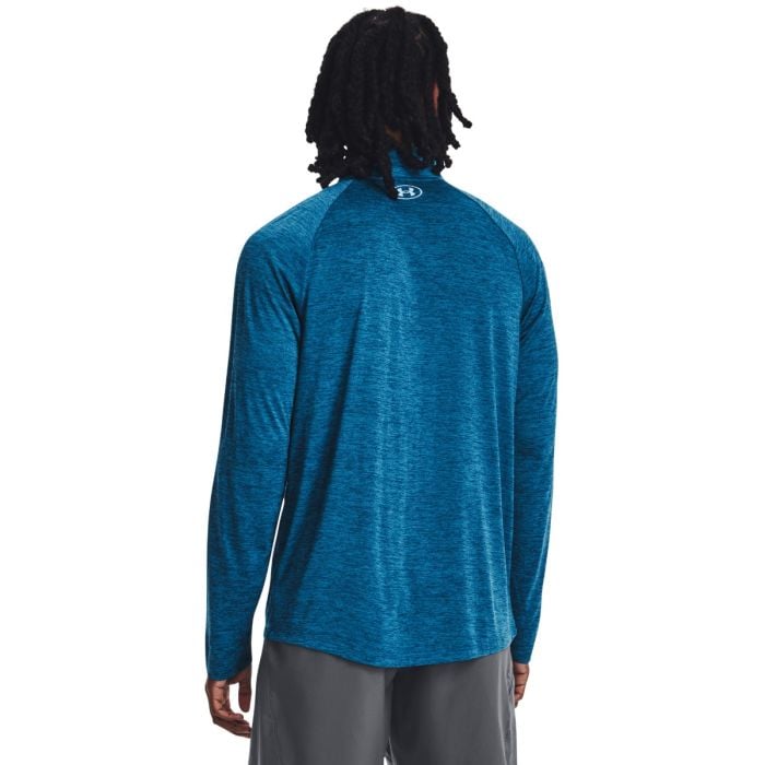 Tricou pentru bărbați Tech 2.0 1/2 Zip Blue - Under Armour S