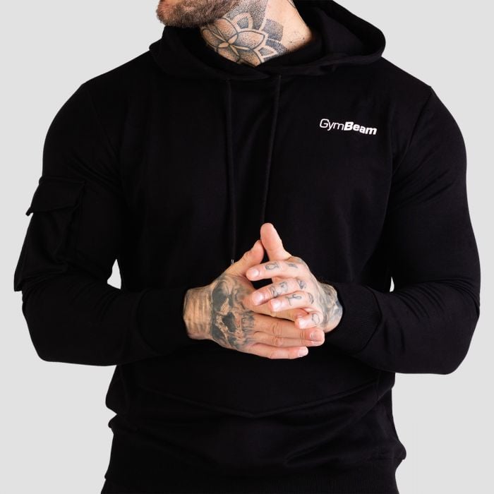 Hanorac TRN Hoodie Black - GymBeam S