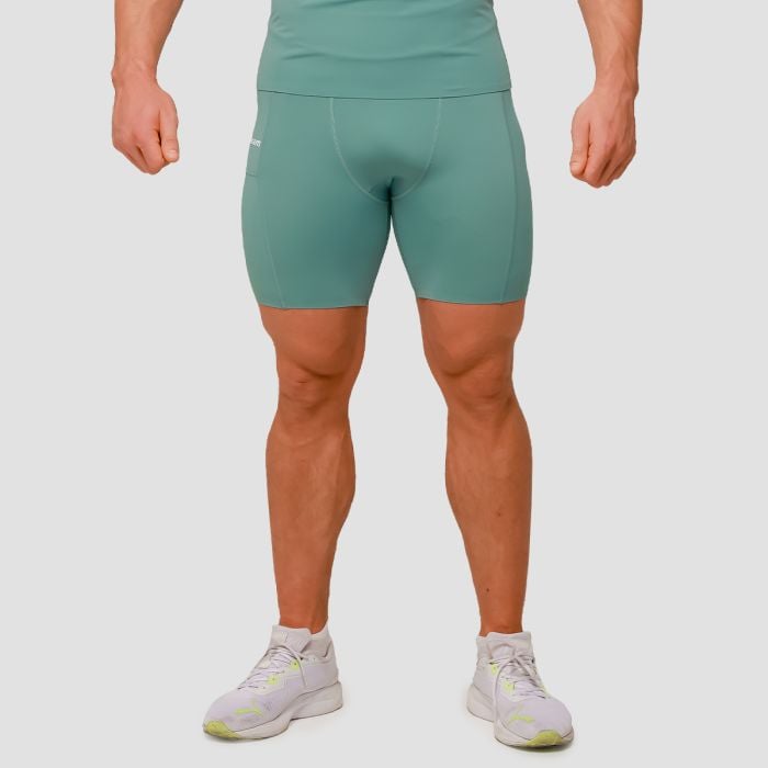 Pantaloni scurți de compresie Mid Blue - GymBeam XXXL