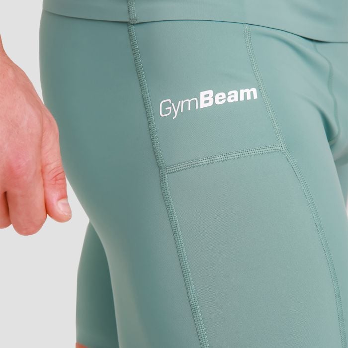 Pantaloni scurți de compresie High Blue - GymBeam L