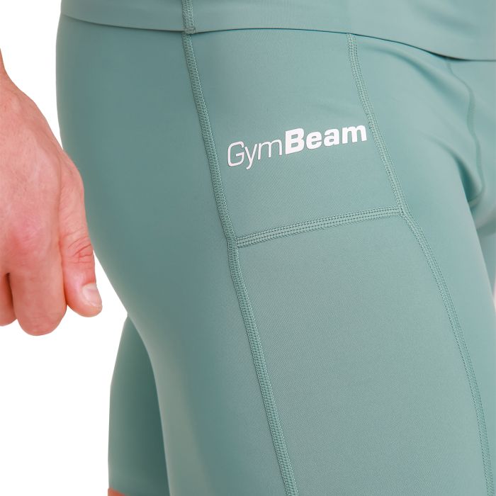 Pantaloni scurți de compresie High Blue - GymBeam L