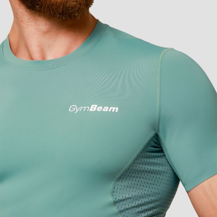 Tricou de compresie Mid Blue - GymBeam L