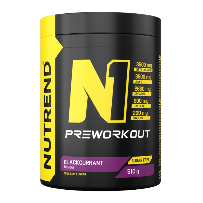 N1 Pre-Workout - Nutrend 10 x 17 g - coacăze negre