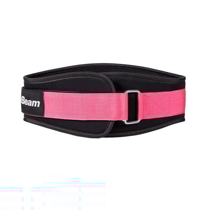 Centură fitness din neopren LIFT Black & Pink - GymBeam S