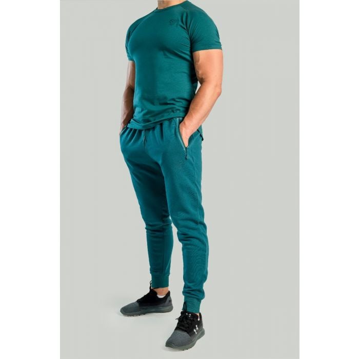 Pantaloni sport pentru bărbați Nova Deep Teal - STRIX S