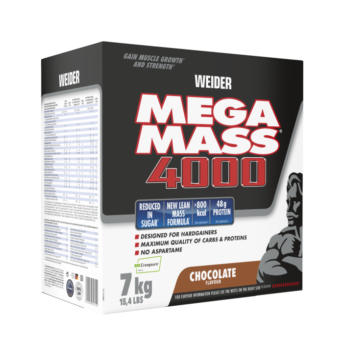 Mega Mass 4000 - Weider 7000 g - vanilie