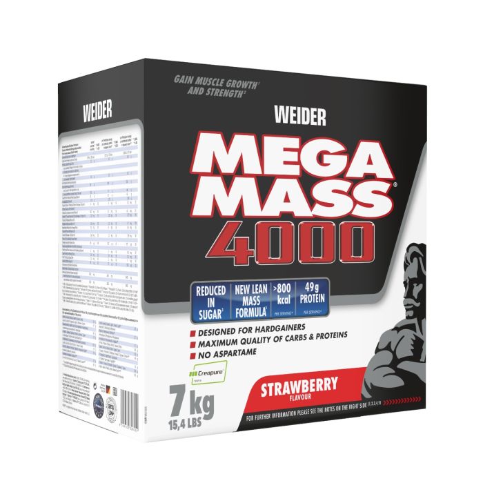Mega Mass 4000 - Weider 7000 g - vanilie