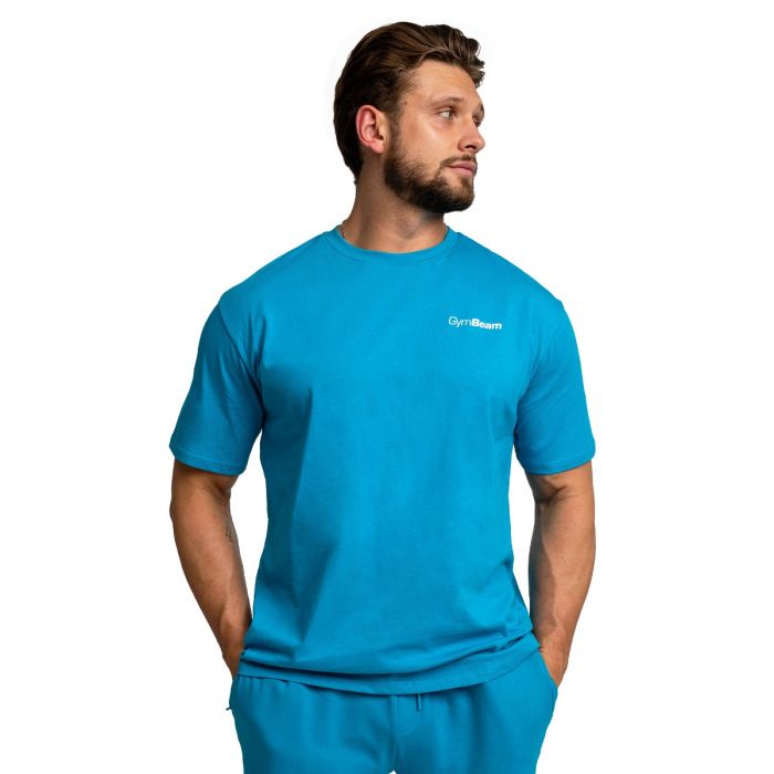 Tricou Oversized Limitless Aquamarine - GymBeam XXL