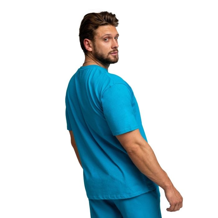 Tricou Oversized Limitless Aquamarine - GymBeam XXL