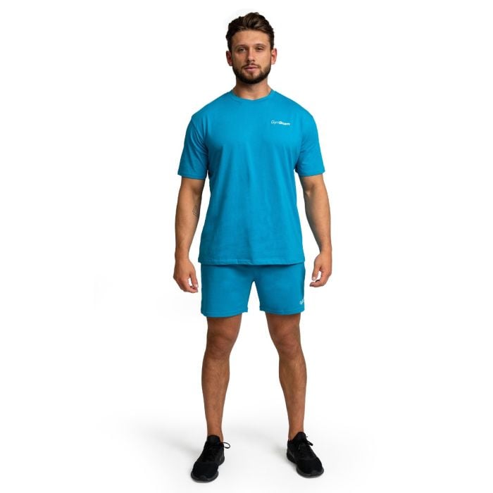 Tricou Oversized Limitless Aquamarine - GymBeam XXL