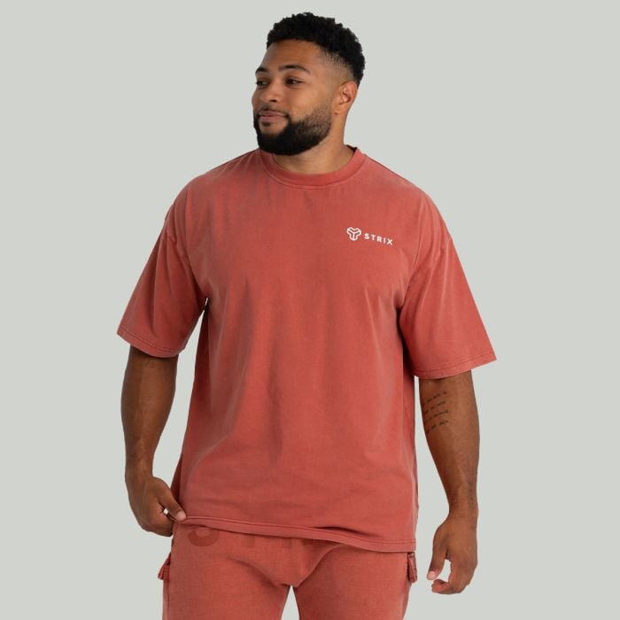 Tricou Oversized Washed Terra - STRIX L