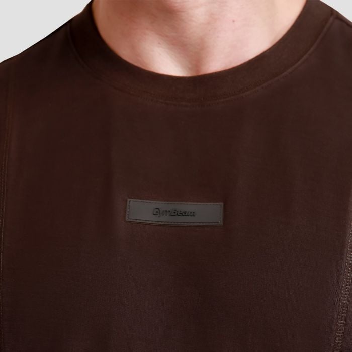 Tricou Unstoppable Oversized Brown - GymBeam XL