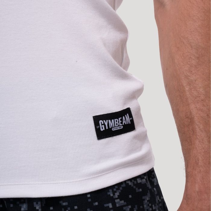 Maiou Persistence Ribbed White - GymBeam M