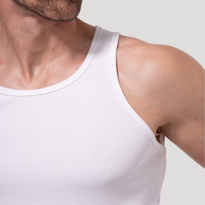 Maiou Persistence Ribbed White - GymBeam M