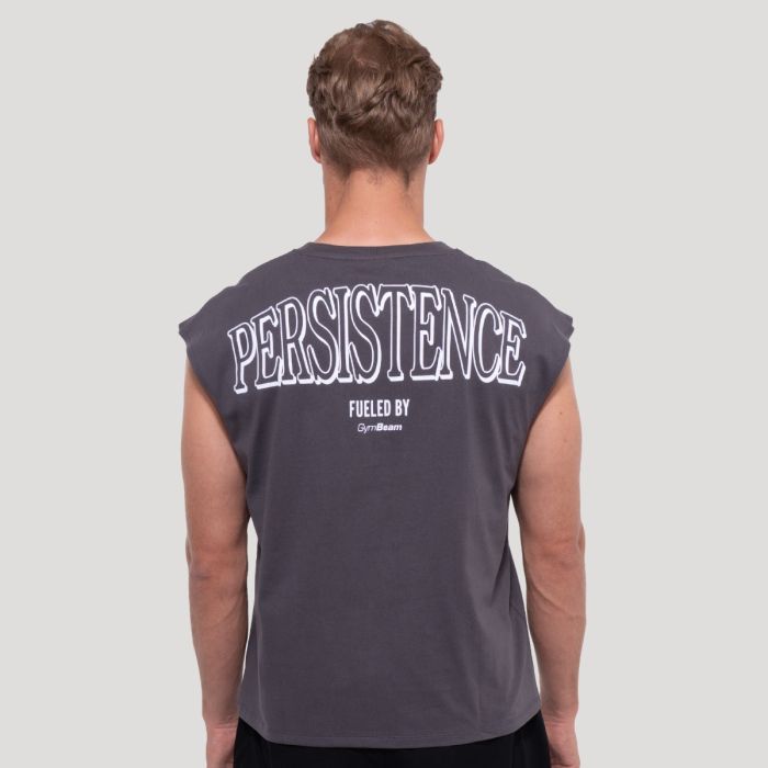 Tricou Persistence Gray - GymBeam M