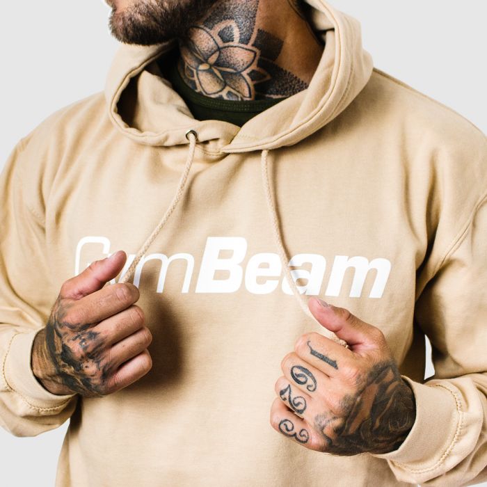 Hanorac PRO Hoodie Sand - GymBeam XL - cream