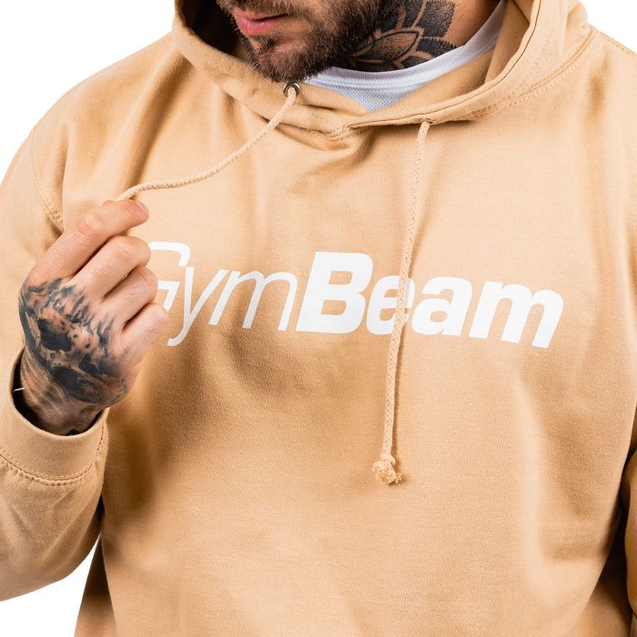 Hanorac PRO Hoodie Sand - GymBeam XL - cream