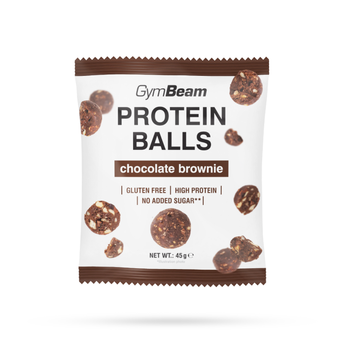 Protein Balls - GymBeam 45 g - prăjitură de ciocolată