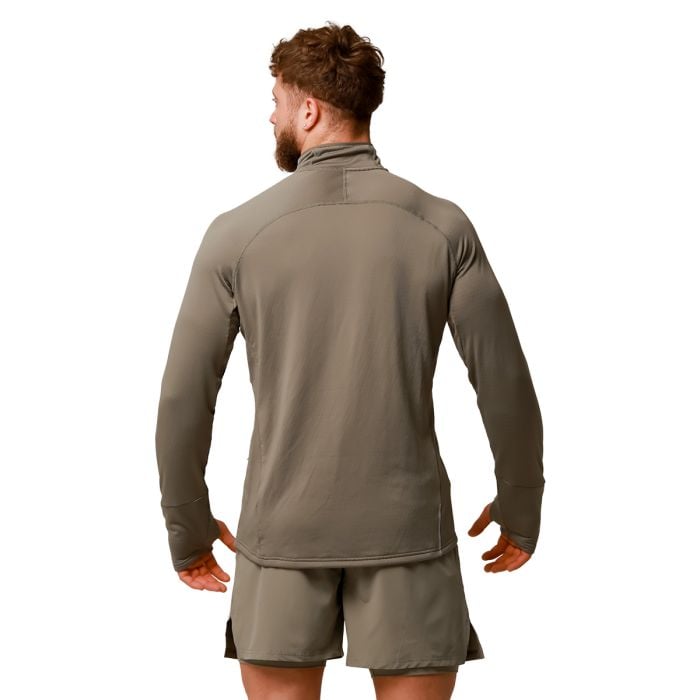 Hanorac de alergare 1/2 Zip Pulse Vetiver - GymBeam M