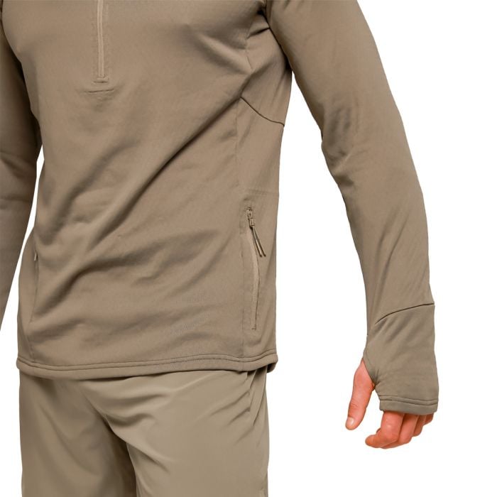 Hanorac de alergare 1/2 Zip Pulse Vetiver - GymBeam M