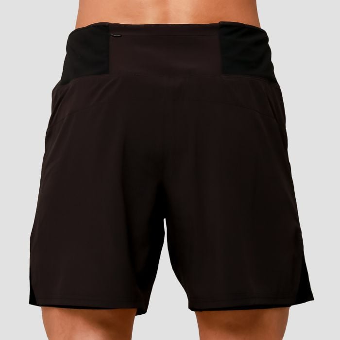 Pantaloni scurți de alergare 2in1 Pulse Black - GymBeam L