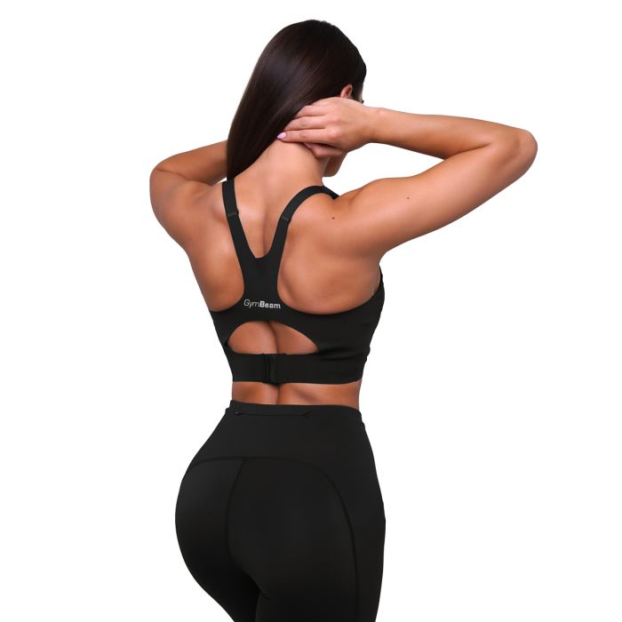Sutien sport pentru alergare Pulse Black - GymBeam M